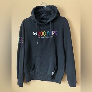 Black hoodie with rainbow logo 🌈